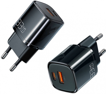 Charger McDodo Nano Gan CH-0151 33W dual port black 