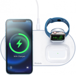 Charger wireless Mcdodo CH-7060 3 in 1 white 