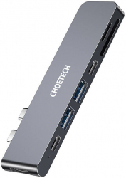 Choetech HUB-M14 Docking Station USB-C Thunderbolt 3 Silver 