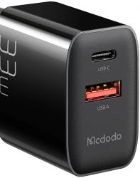 GaN Charger Mcdodo CH-0921 USB-C USB-A Black 33W 