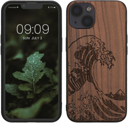 Husa kwmobile pentru Apple iPhone 13 Lemn Maro 55953.15 