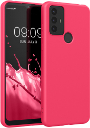 Husa kwmobile pentru TCL 30 E/30 SE Silicon Roz 57707.77 