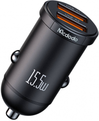Mcdodo Car Charger USB 15.5W 2x USB-A Black 