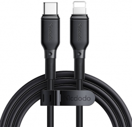 Mcdodo Charger GaN 2xUSB-C 1xUSB 67W + USB-C to Lightning Black 