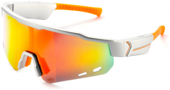 Ochelari de soare Bluetooth profesionali albi UV400.