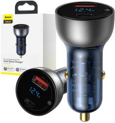 Particular Dual Quick Charger Silver Baseus 65W 