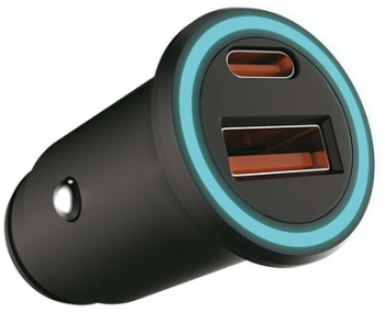 Incarcator auto incarcare rapida USB + tip C