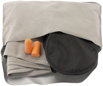Set de voiaj cu perna de dormit KlaussTech masca de ochi si dopuri de urechi 