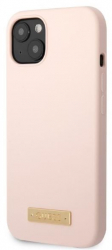 Silicone Pink iPhone 13 Pro Max Case Guess Collection 