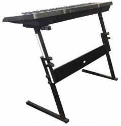 Stativ Orga In Forma Z Inaltime Reglabila 50 - 80 Cm Capacitate Maxima 7 Kg Picioare Anti-alunecare Design Modern Negru 