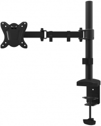Suport De Monitor 13 - 27 Inclinare Pe Verticala Si Orizontala Material Metalic Surub De Prindere Masa/birou Culoare Negru 