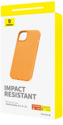 Thin Durable Phone Case for iPhone 15 orange 
