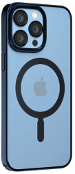 Husa Devia Glimmer Series Magnetic compatibila cu iPhone 14 Blue 
