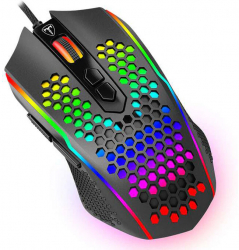 Kit tastatura si mouse T-Dagger Main Force iluminare Rainbow Negru 
