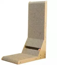 Ansamblu de joaca pentru pisici orizontal si vertical tip zgarietor cu minge 60 x 40.5 x 25 cm Gonga® Bej 