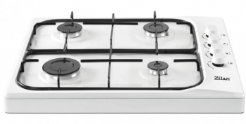 Aragaz Cu 4 Ochiuri Tip Plita Gpl 2400w/1800w/1000w Design Modern Butoane Reglabile Duze Pentru Gpl Alb 