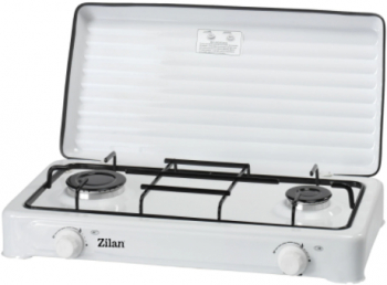 Aragaz Emailat 2 Arzatoare Cu Capac Robinet De Gaz Cu Siguranta Gpl 1600 / 900 W 0 307 Kg/h 30mbar Alb 