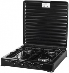 Arzator Cu 4 Ochiuri Tip Plita Cu Capac Tabla Emailata Robinet De Gaz Cu Siguranta Gpl Putere 2300/1600/1600/900w 0 380 Kg/h 30 Mbar 