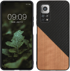 Bumper kwmobile pentru Xiaomi Mi 10T/Mi 10T Pro Lemn Maro/Negru 56623.03 