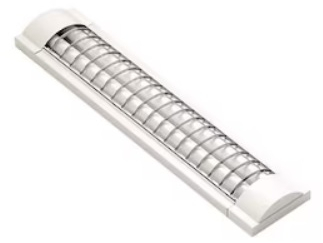 Corp de iluminat LED pentru lampi fluorescente 2 x 18W T 8 G13 cu grila alb rece 