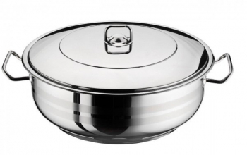 Cratita Cu Capac Inox 34 X 13 Cm Capacitate 12l Manere Din Inox Design Ergonomic Usor De Folosit Potrivita Pentru Masina De Spalat Va 