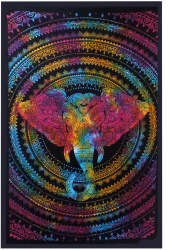 Cuvertura/ Decoratiune din Bumbac pentru Pat sau Perete - Cap de Elefant 230x200 