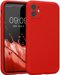 Husa kwmobile pentru Apple iPhone 11 Silicon Rosu 59349.09 