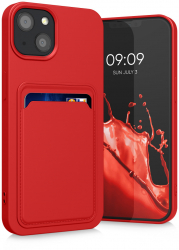 Husa Kwmobile pentru Apple iPhone 13 Silicon Rosu 55955.09 