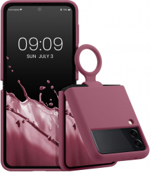 Husa kwmobile pentru Samsung Galaxy Z Flip 3 Silicon Roz 58783.167 