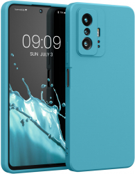 Husa Kwmobile pentru Xiaomi 11T/11T Pro Silicon Albastru 56573.223 