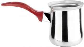 Ibric Inox Capacitate 0.85l Ideal Pentru Ceai Si Cafea Mentine Caldura Coada Ebonita Argintiu 
