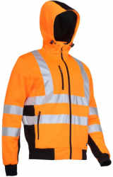 Jacheta Reflectorizanta Cu Design Modern Marime Xl 3 Buzunare Inchidere Fermoar Mansete Ajustabile Portocaliu