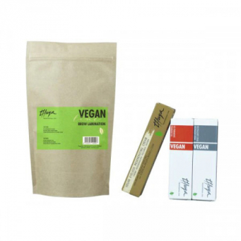 Kit pentru laminarea sprancenelor Brow Lamination Thuya Vegan Line Gel pentru permanent 15 ml cu neutralizator 15 ml si crema regeneratoa 