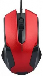 Mouse optic profesional cu fir USB si rotita 1200 DPI negru-rosu 