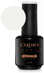 Oja semipermanenta Cupio Rubber base French Collection - Milky White 15ml
