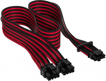 Cablu de alimentare Corsair Premium 12+4pin PCIe Gen 5 12VHPWR 600W Type 4 negru/rosu 
