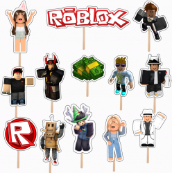 Set 13 figurine tort/briose Roblox KZE Prints Photo Paper Glossy 