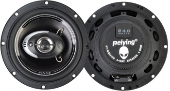 Set De 2 Difuzoare Auto Cu Diametru 6.5 Inch Peiying Putere Maxim 120 W Sensibilitate 89 Db Design Modern Culoare Negru 