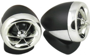 Set De Tweetere Auto Peiying Cu Magnet Neodim Si Impedanta De 4 Ohmi Sensibilitate 90 Db Putere Maxima 150 W Argintiu 