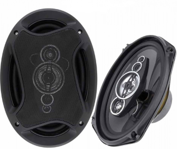 Set Difuzoare Auto Pcinener Putere Maxima 800 W Impedanta 4 Ohm Sensibilitate 90 Db 4 Cai Forma Ovala Design Modern Negru 