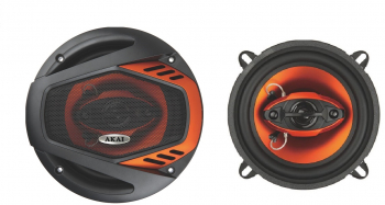 Set Difuzoare Coaxiale Pe 3 Cai Putere 120w 6.5 Inch 65 - 20 Khz Sensibilitate 89 Db Design Modern Negru/portocaliu 