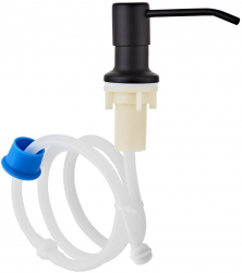 Dispenser sapun lichid Dozator pentru chiuveta Incorporabil cu Furtun negru 