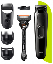 Aparat de tuns barba Braun Styling Kit3 SK3300 4-in-1 pentru barbati 2 accesorii 