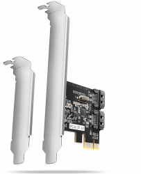 Controller Axagon PCES-SJ2 PCIe 2.0 X1 6x SATA 3.0 bracket low-profile inclus chipset JMB582 