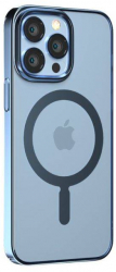 Husa Devia Glimmer Series Magnetic compatibila cu iPhone 14 Pro Sierra Blue 