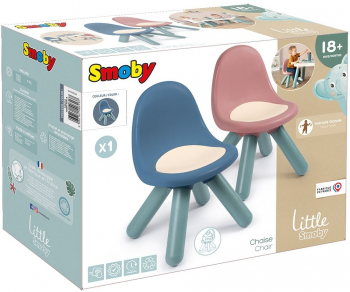 Scaunel cu spatar pentru copii Smoby Little albastru 