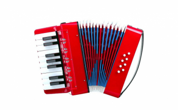 Acordeon Pentru Copii Klausstech Clasic Usor De Folosit Interactiv 8 Basi Dimensiune Mica Curea De Umar Design Elegant Atractiv Ros