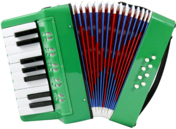 Acordeon Pentru Copii Klausstech Usor De Folosit Interactiv 8 Basi Dimensiune Mica Curea De Umar Design Elegant Atractiv Verde 