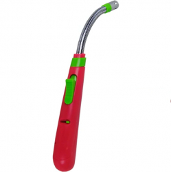 Aprinzator KlaussTech pentru aragaz Cu gaz Cap flexibil Reincarcabil Design compact Culoare Rosu 