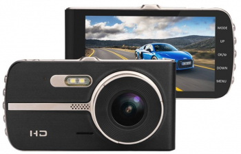 Camera Auto Dvr Klausstech 1080p Full Hd Display Lcd 4 Inch Senzor De Miscare Waterproof Port Usb Minihdmi Rezolutie 1920 X 1080p Ob 